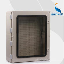 Saipwell 300 * 400 * 200 mm IP66 Grand enclos électrique transparent PVC Boîte étanche